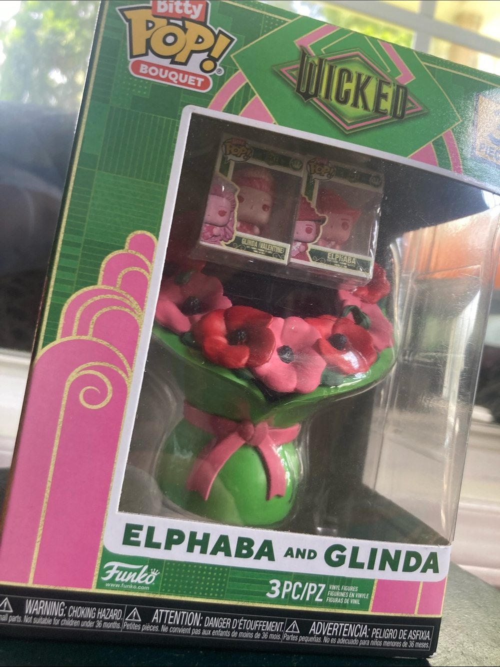 Funko Wicked Elphaba & Glinda Bouquet - Green, Pink, Red